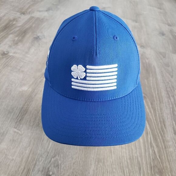 Black Clover American Flag Barona Golf Fitted Flex Fit Adult Baseball Hat Cap - Picture 2 of 9